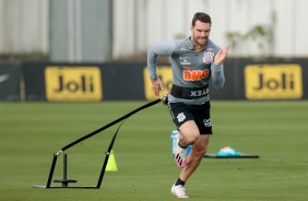 Mario Boceli no treino desta quinta-feira no CT