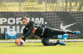 Walter no treino desta quinta-feira no CT
