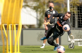 Walter no treino desta quinta-feira no CT