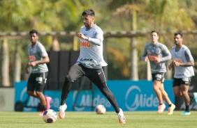 Jogadores no treino na manh desta segunda-feira 06 no CT Joaquim Grava