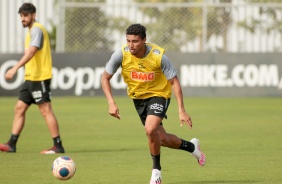 Jogadores no treino na manh desta segunda-feira 06 no CT Joaquim Grava