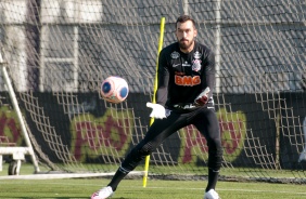 Walter no treino na manh desta segunda-feira 06 no CT Joaquim Grava