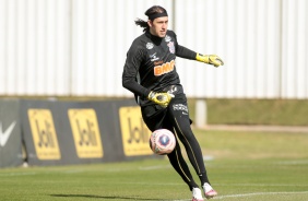 Cssio no treino desta quarta-feira no CT Joaquim Grava