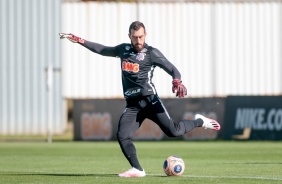 Walter no treino desta quarta-feira no CT