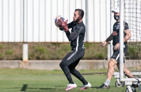 Walter no treino desta quarta-feira no CT