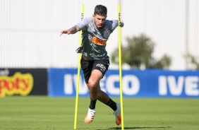 Jogadores no treino da manh desta segunda-feira (13), no CT Dr. Joaquim GravaJogadores no treino da