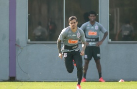 Fagner na atividade da manh deste sbado (18), no CT Dr. Joaquim Grava