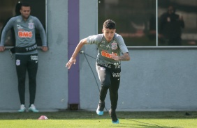 Jogadores na atividade da manh deste sbado (18), no CT Dr. Joaquim Grava