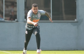 Jogadores na atividade da manh deste sbado (18), no CT Dr. Joaquim Grava
