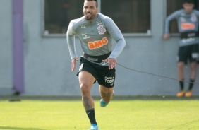 Jogadores na atividade da manh deste sbado (18), no CT Dr. Joaquim Grava