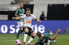 Mauro Boselli em ao contra o Palmeiras, na Arena Corinthians, pela volta do Paulisto
