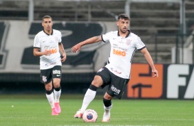 Camacho e Gabriel em ao contra o Palmeiras, na Arena Corinthians, pela volta do Paulisto