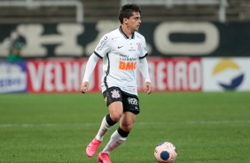 Fagner em ao contra o Palmeiras, na Arena Corinthians, pela volta do Paulisto
