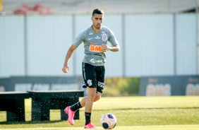 Gabriel no treino desta sexta-feira no CT Joaquim Grava