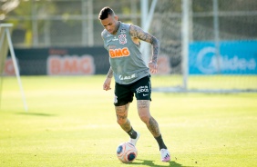 Luan no treino desta sexta-feira no CT