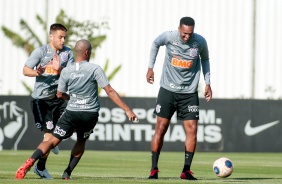 J no treino desta sexta-feira no CT Joaquim Grava