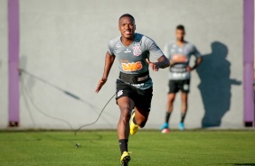 Jogadores na atividade da tarde desta segunda-feira no CT Dr. Joaquim Grava