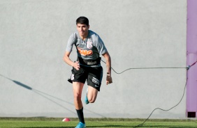 Jogadores na atividade da tarde desta segunda-feira no CT Dr. Joaquim Grava