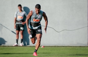 Jogadores na atividade da tarde desta segunda-feira no CT Dr. Joaquim Grava