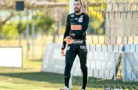 Walter na atividade da tarde desta segunda-feira no CT Dr. Joaquim Grava