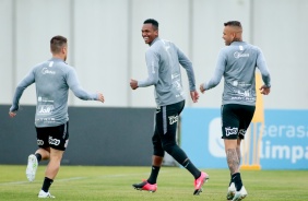 Jô no treino da tarde desta quarta-feira no CT Dr. Joaquim Grava