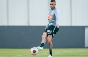 Luan no treino da tarde desta quarta-feira no CT Dr. Joaquim Grava