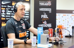 Na manh desta quarta-feira (29), o tcnico Tiago Nunes concedeu entrevista coletiva virtual
