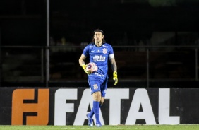 Goleiro Cssio no duelo contra o Red Bull Bragantino, pelas quartas de final do Campeonato Paulista