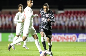 Luan no duelo contra o Red Bull Bragantino, pelas quartas de final do Campeonato Paulista