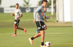 Cantillo no treino de hoje no CT Joaquim Grava