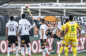 Cássio no duelo contra o Mirassol, pela semifinal do Paulistão