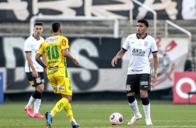 Éderson no duelo contra o Mirassol, pela semifinal do Paulistão