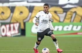 Gabriel no duelo contra contra o Mirassol, pela semifinal do Paulistão