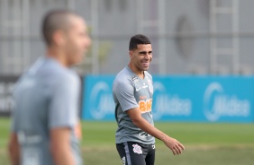 Gabriel no ltimo treino do Corinthians antes do jogo contra o Mirassol