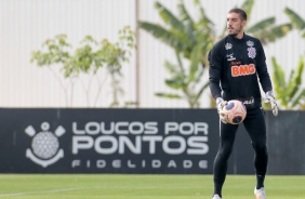 Guilherme no último treino do Corinthians antes do jogo contra o Mirassol