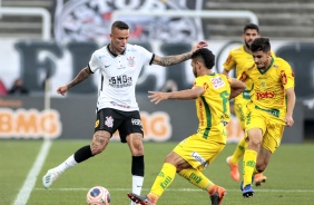 Luan no duelo contra o Mirassol, pela semifinal do Paulistão