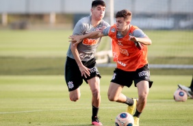 Jogadores na atividade da tarde desta segunda-feira (03), no CT Dr. Joaquim Grava