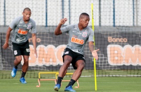 Jogadores na atividade da tarde desta segunda-feira (03), no CT Dr. Joaquim Grava