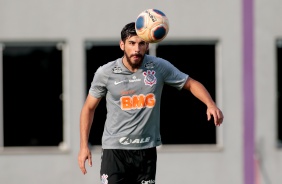 Jogadores na atividade da tarde desta segunda-feira (03), no CT Dr. Joaquim Grava