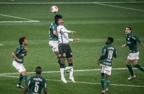 J durante jogo contra o Palmeiras, pela final do Paulisto 2020