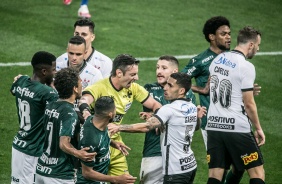 Muita confusão durante jogo contra o Palmeiras, pela final do Paulistão 2020