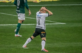 Ramiro durante jogo contra o Palmeiras, pela final do Paulistão 2020