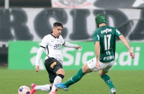 Fagner no empate com Palmeiras na Arena Corinthians pela final do Campeonato Paulista