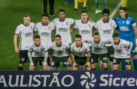 Foto oficial do jogo contra o Palmeiras, na Arena Corinthians, pela final do Paulistão 2020