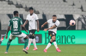 Gabriel e Gil no empate com Palmeiras na Arena Corinthians pela final do Campeonato Paulista