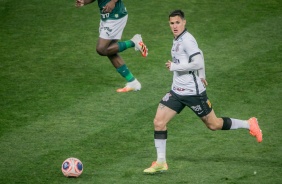 Mateus Vital no empate com o Palmeiras, pela final do Paulisto 2020
