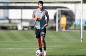 Camacho no treino desta quinta-feira no CT Joaquim Grava