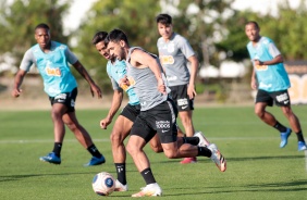 Camacho no treino desta quinta-feira no CT Joaquim Grava