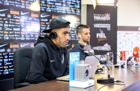 Gabriel e Ramiro na coletiva desta quinta-feira