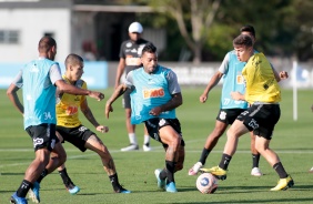 Michel Macedo no treino desta quinta-feira no CT Joaquim Grava